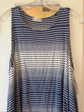 NWT M Altar'd State blue and White Striped Tank sleeveless and flowy